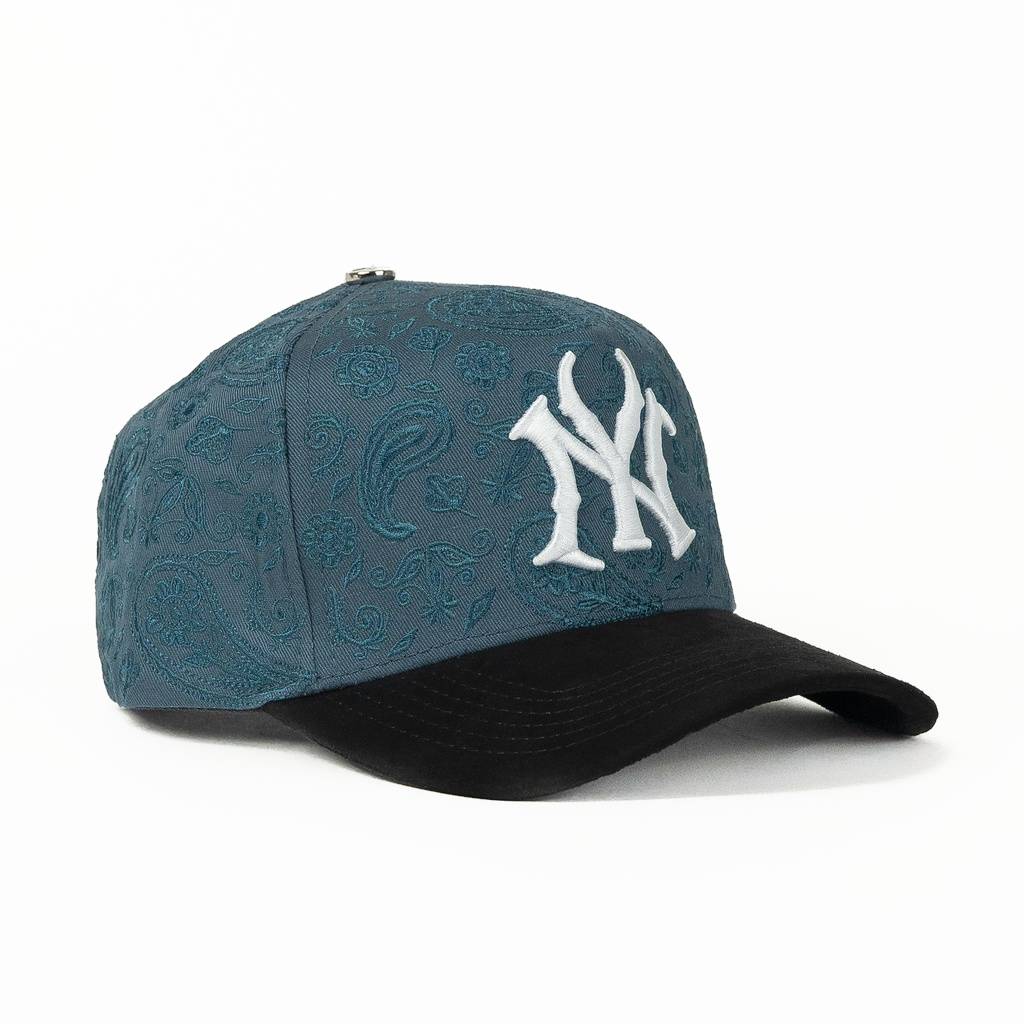 Don Hats NY Turquoise/Black Suede Snapback
