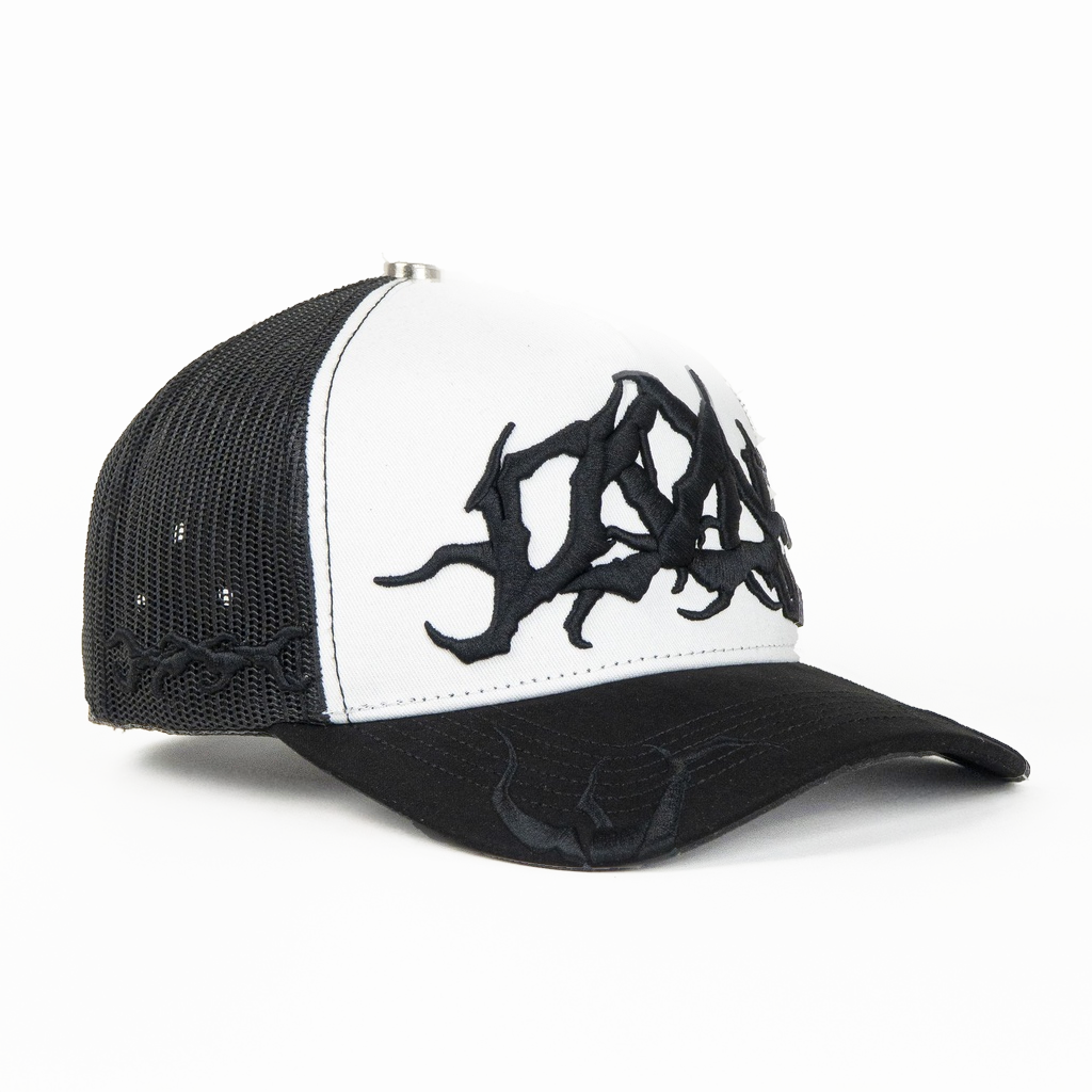 Don Hats Don Grunge White/Black Snapback