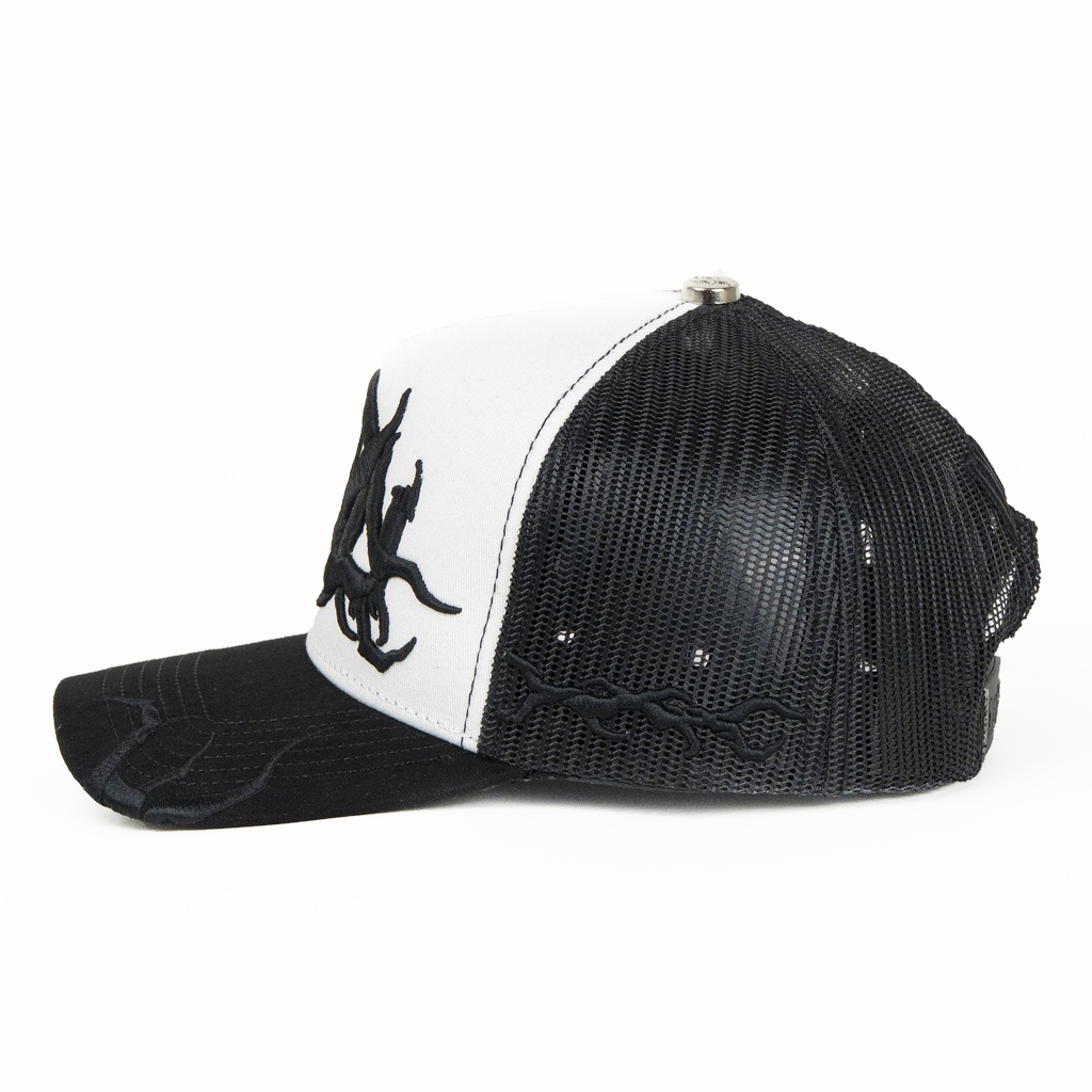 Don Hats Don Grunge White/Black Snapback