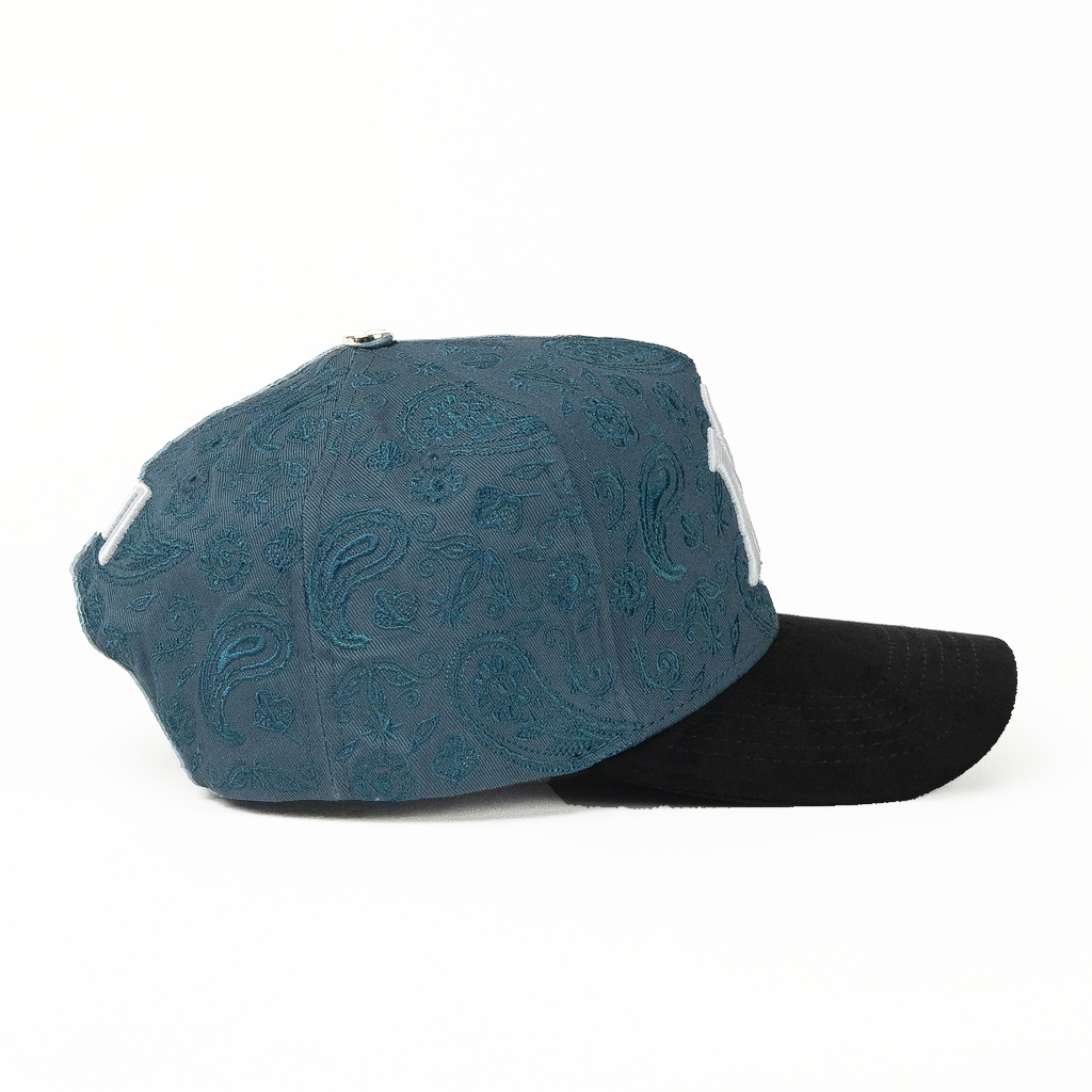 Don Hats NY Turquoise/Black Suede Snapback