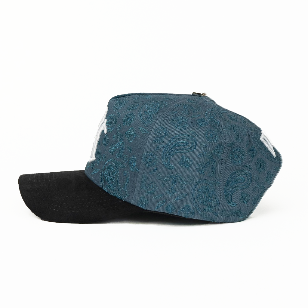Don Hats NY Turquoise/Black Suede Snapback