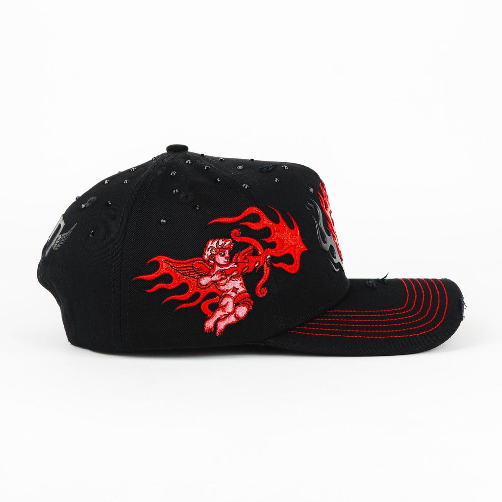 SD Flames Black Snapback