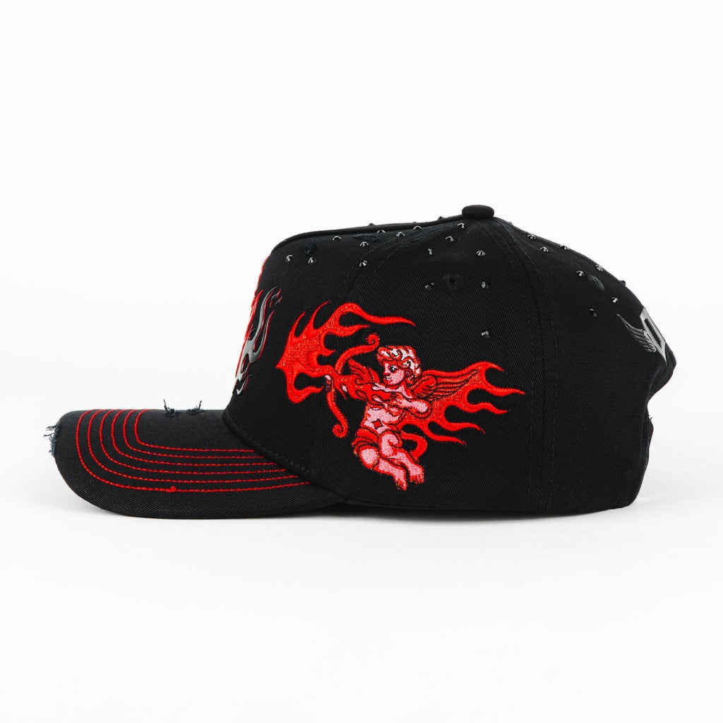 SD Flames Black Snapback
