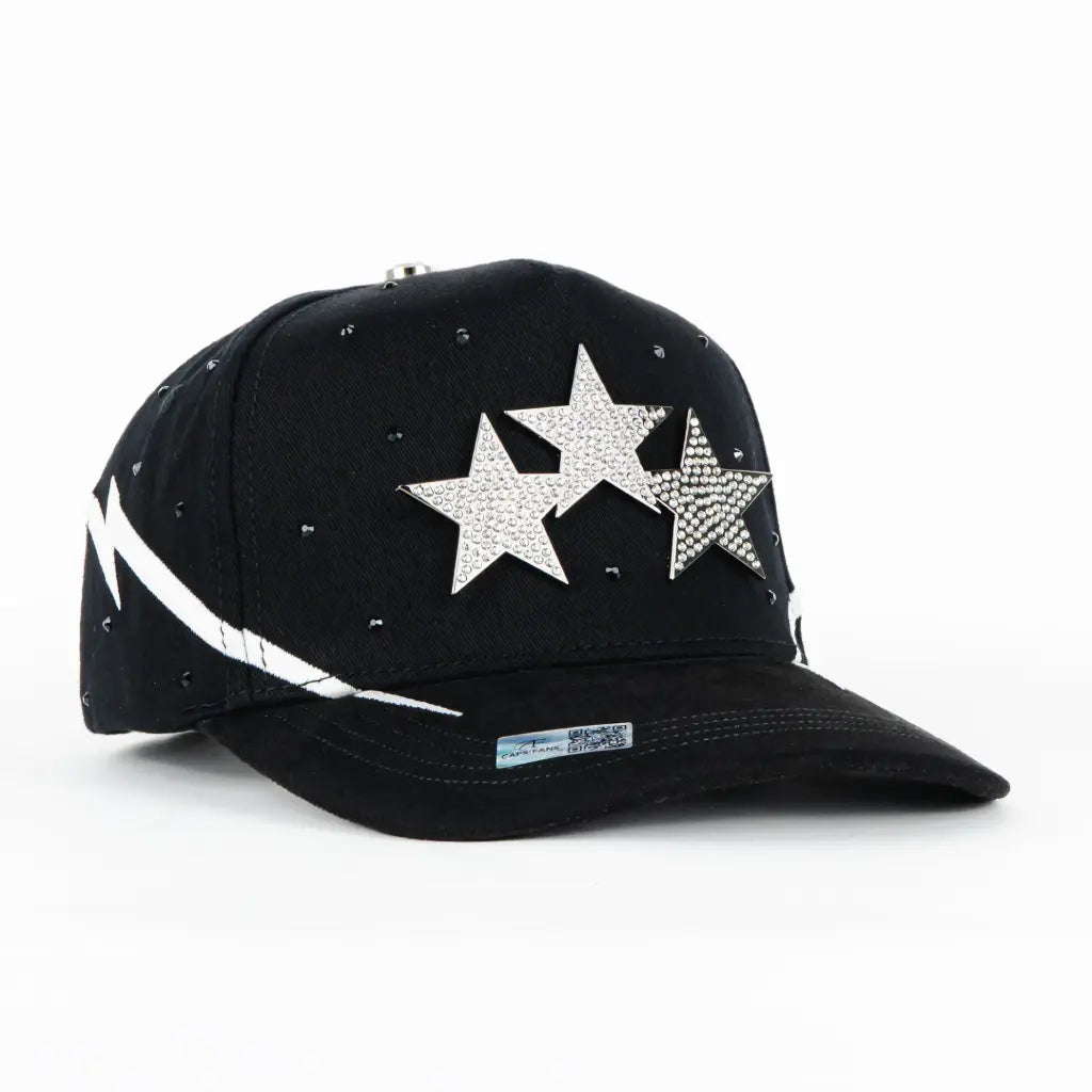Caps Fans 3 Metal Stars BLK Snapback