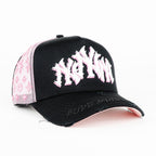 The Rude Awakening Yankees NY Rosa Negro Snapback
