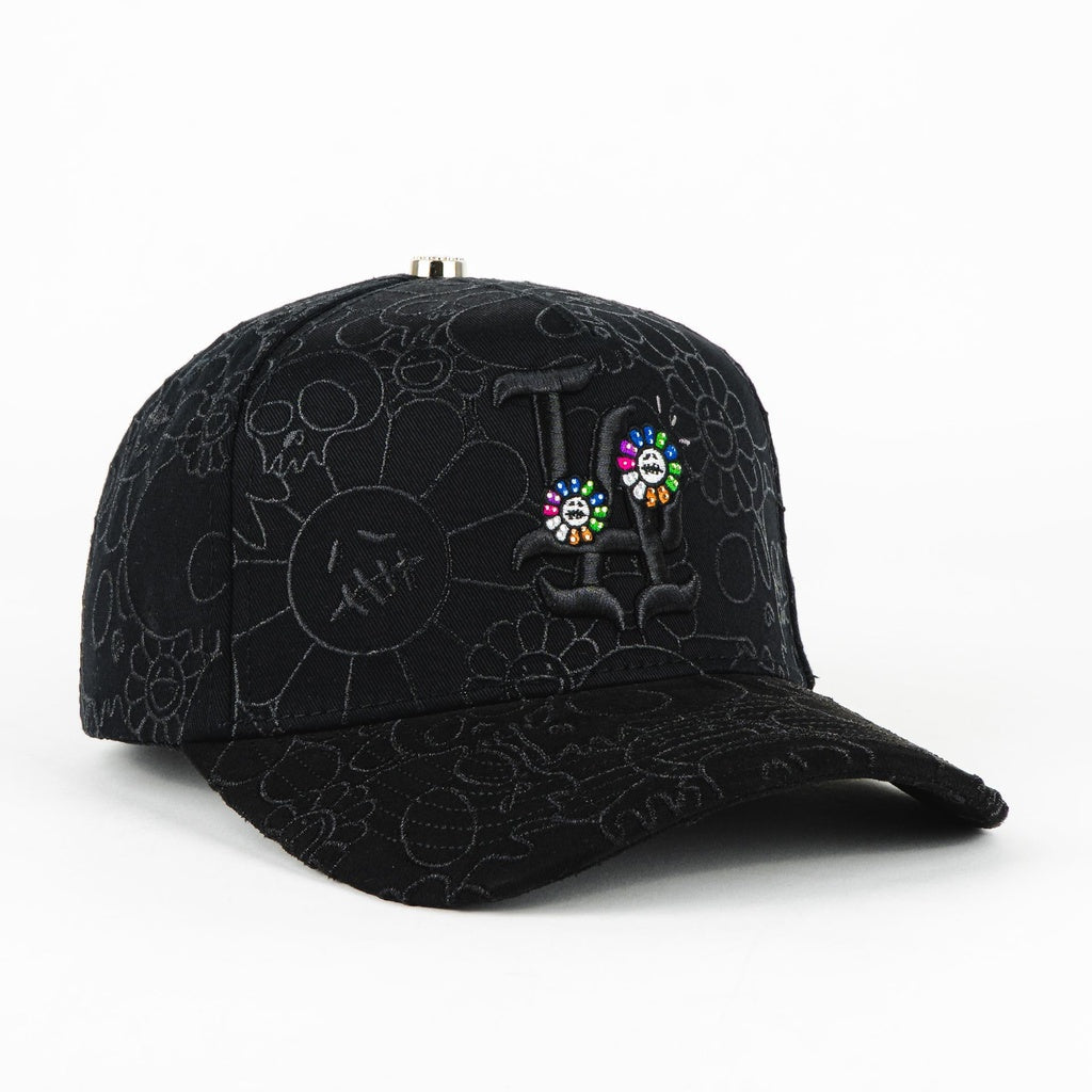 LA Murakami Black Snapback