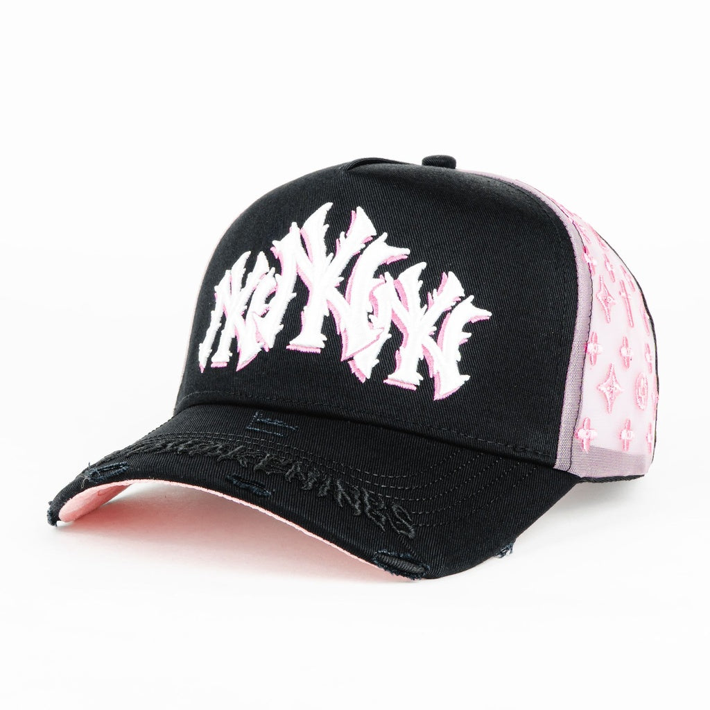 The Rude Awakening Yankees NY Rosa Negro Snapback
