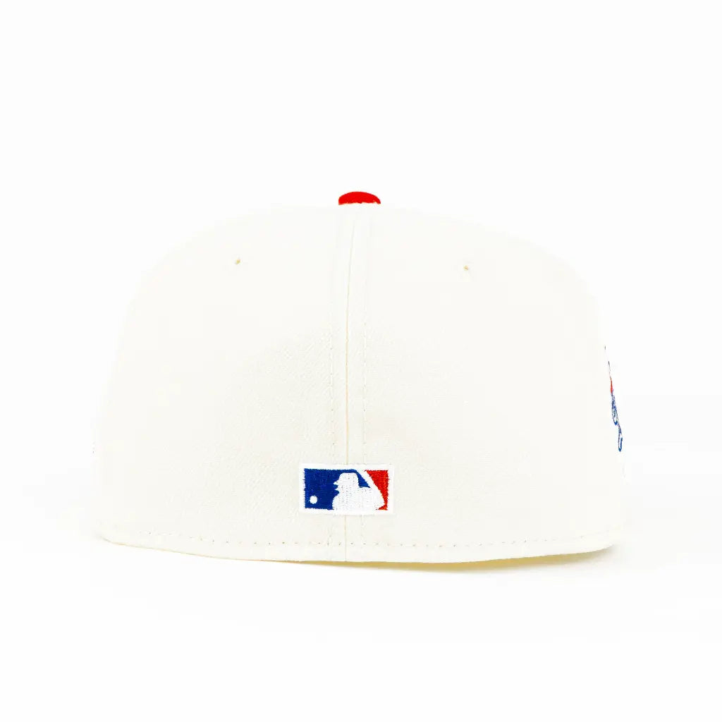 New Era Dodgers 100Anni Natu/Red Snapback