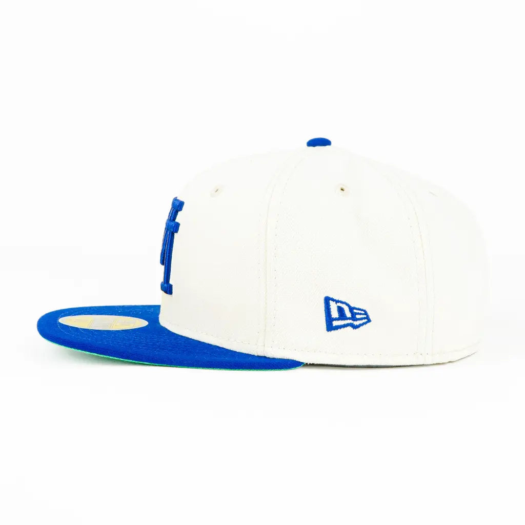 New Era Dodgers Patch Natu/Roy Snapback